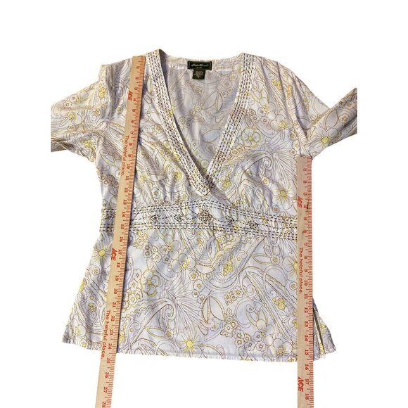 Eddie Bauer Blouse Womens M Tall Used - Picture 12 of 12
